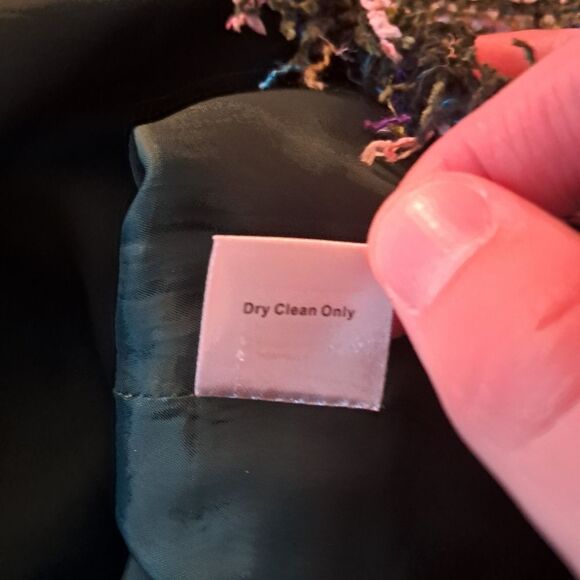 Ann Mashburn Top Women's Small S Multicolor Tweed Ana Fringe Designer Classic - Picture 7 of 9